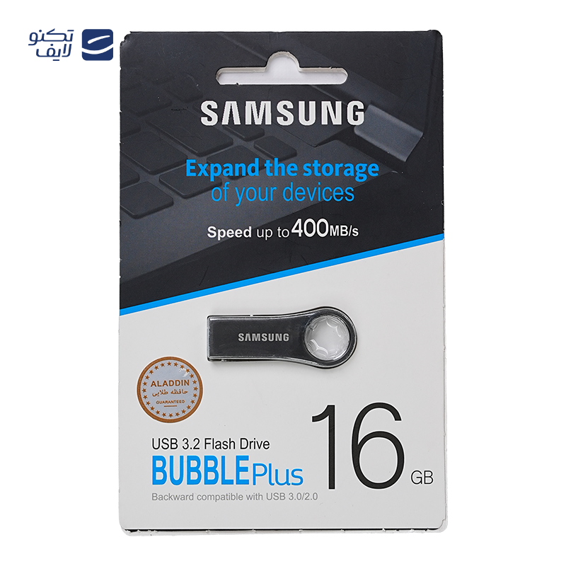 فلش مموری سامسونگ مدل Bubble Plus USB 3.2 ظرفیت 16 گیگابایت — تصویر ۳