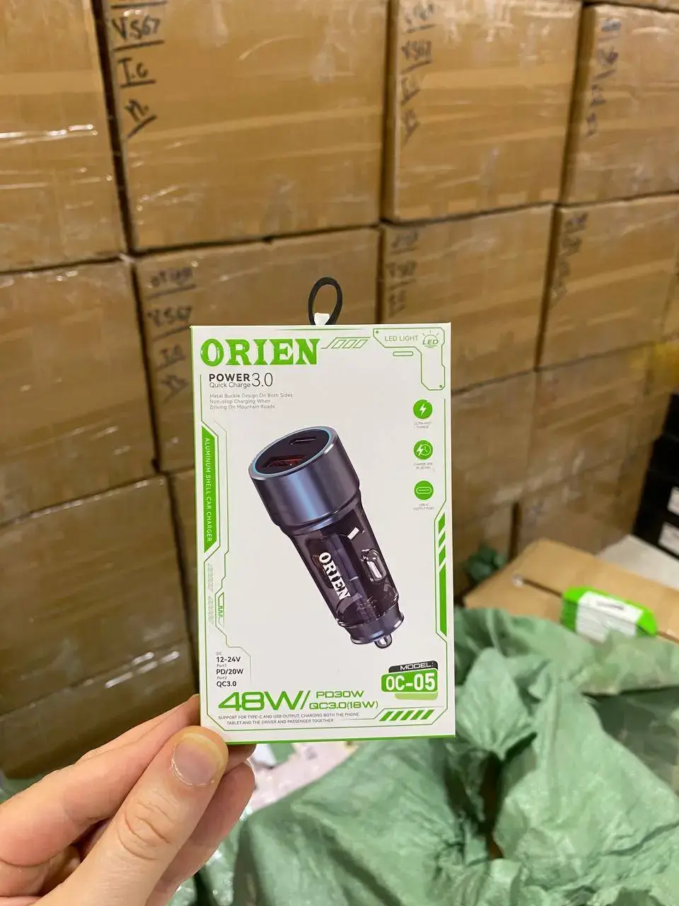شارژر فندکی PD ORIEN شیشه ای