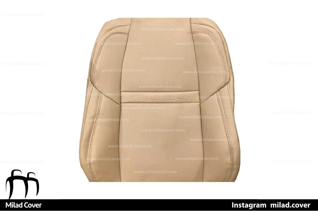 روکش صندلی تویوتا رافور – RAV 4 چرم رنگ کرم — تصویر ۲