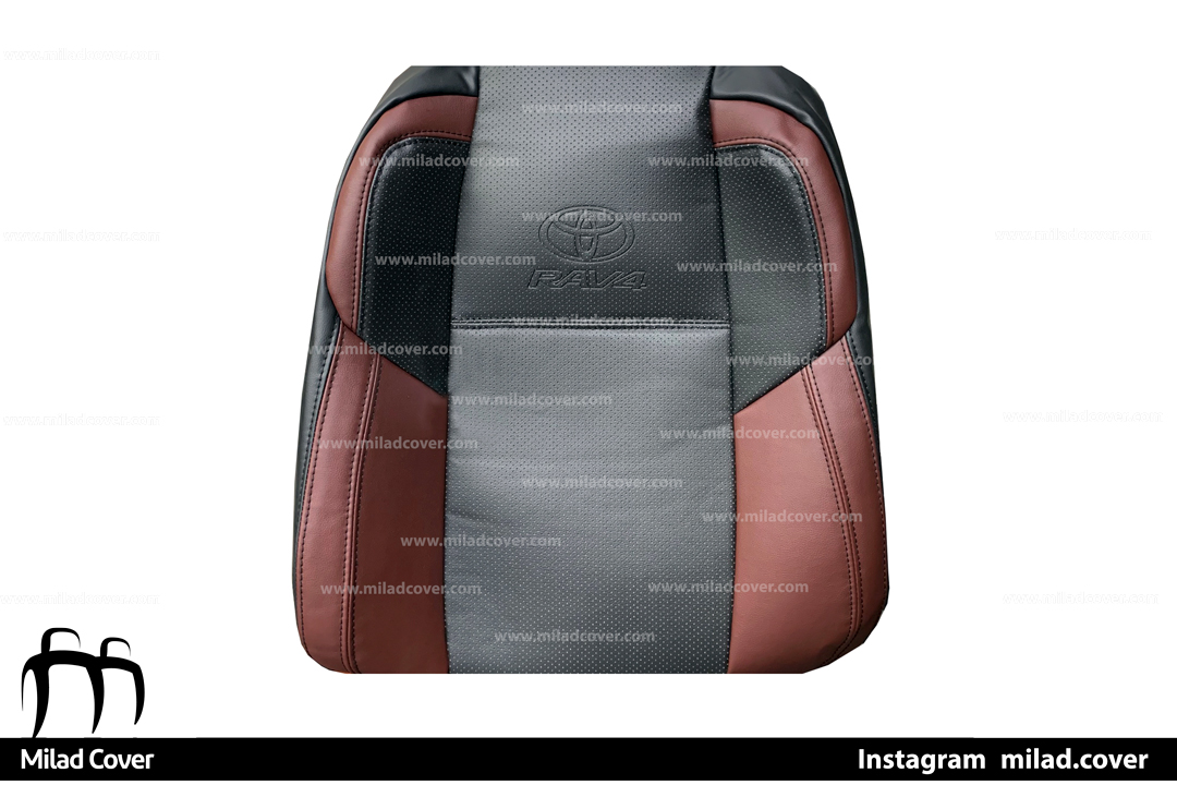 روکش صندلی تویوتا رافور – RAV 4 چرم رنگ مشکی و زرشکی