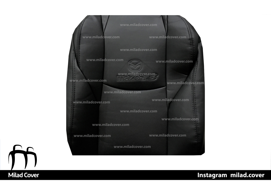 روکش صندلی مزدا ۳ نیو – mazda 3 new چرم رنگ مشکی — تصویر ۲