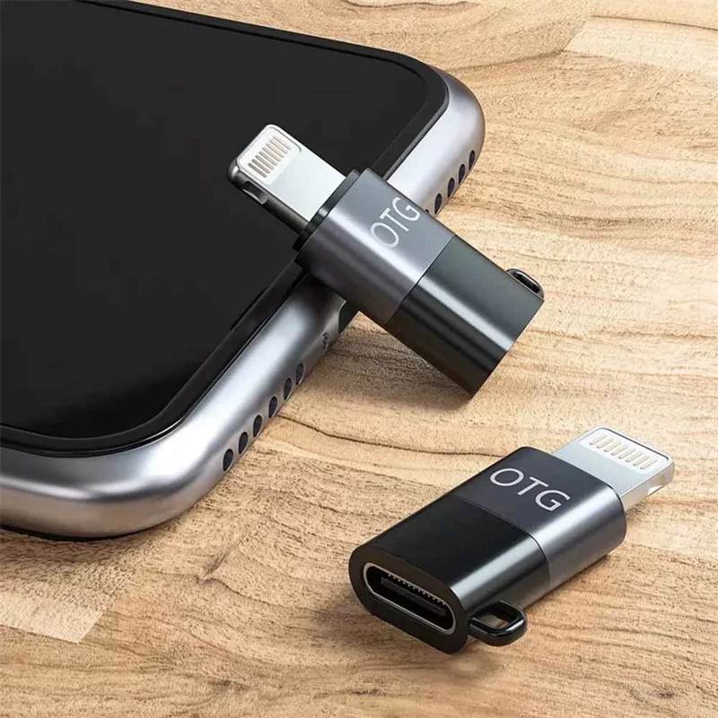 (دو سر USB Type-C و لایتنینگ) R-5 OTG Ravbelli آداپتور — تصویر ۴