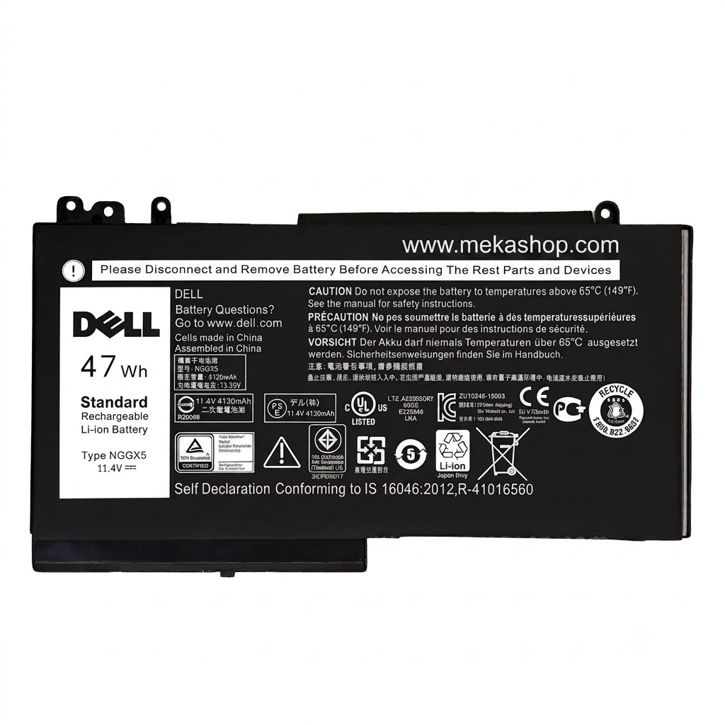 باتری اورجینال لپ تاپ Dell Latitude E5270 مدل NGGX5
