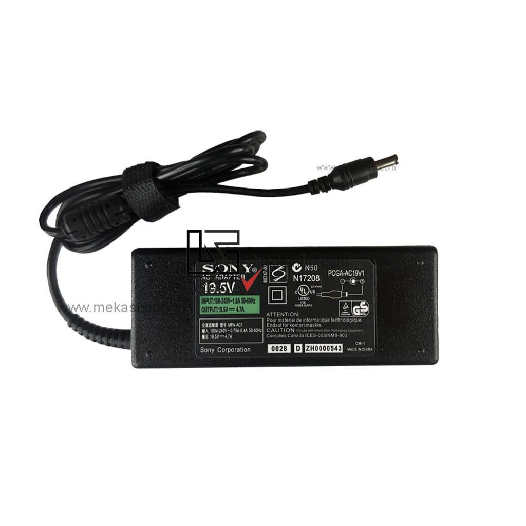 شارژر آداپتور لپ تاپ سونی Sony 19.5V 4.7A کانکتور 6.5×4.4 — تصویر ۲