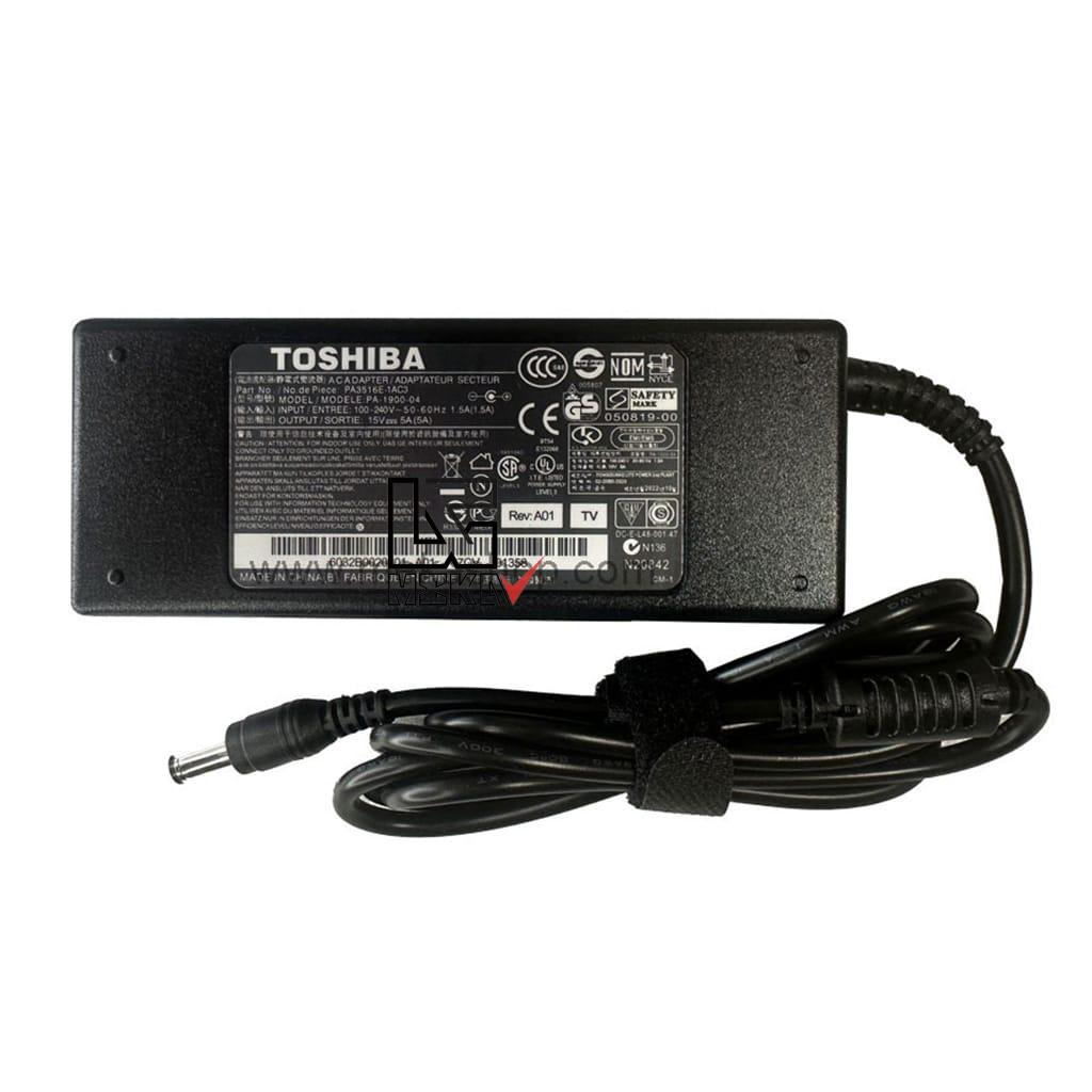 شارژر آداپتور اورجینال لپ تاپ توشیبا Toshiba 15V 5A Pin 6.3*3.0 — تصویر ۲