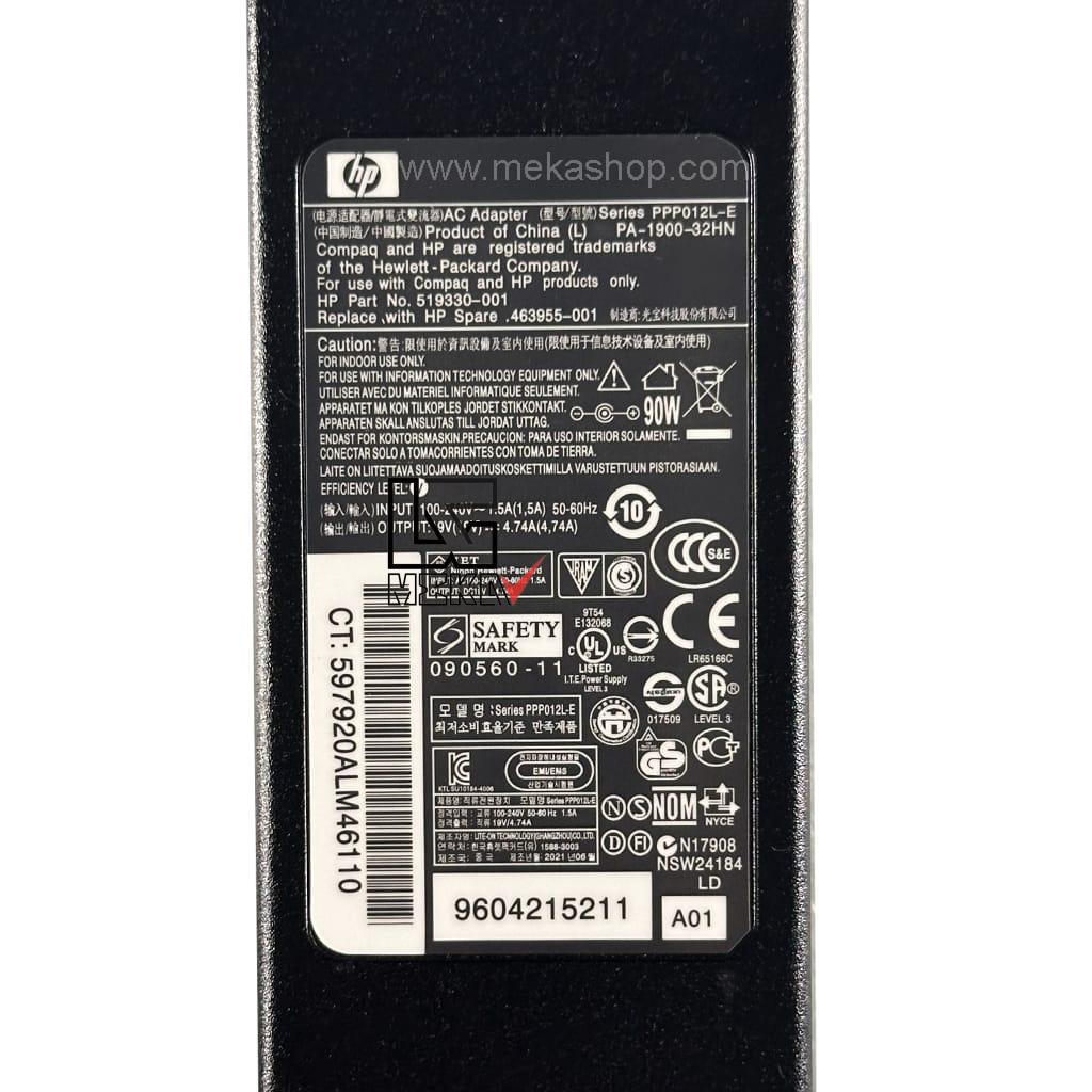 شارژر آداپتور اورجینال لپ تاپ اچ پی Hp 19V 4.74A Pin 7.4*5.0 — تصویر ۳