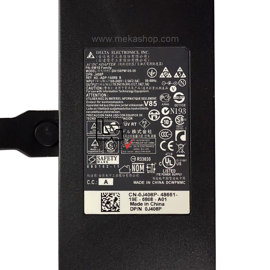 شارژر آداپتور اورجینال لپ تاپ دل Dell 19.5V 7.7A 7.4*5.0 Slim — تصویر ۳