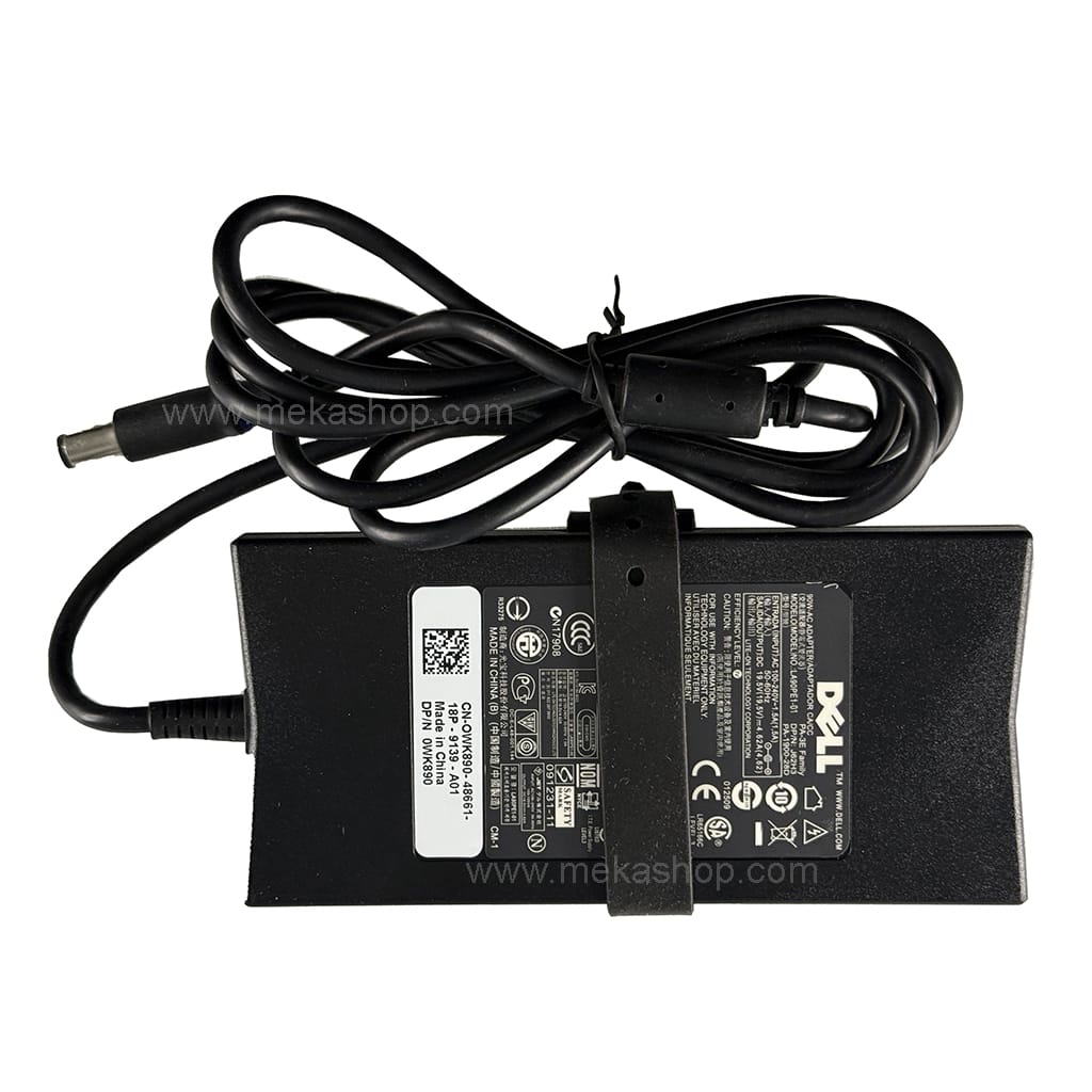 شارژر آداپتور اورجینال لپ تاپ دل Dell 19.5V 4.62A Pin 7.4*5.0 Slim