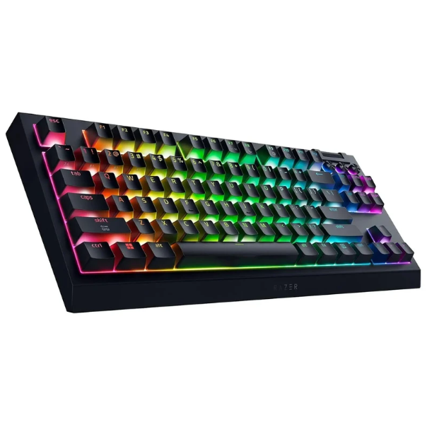 کیبورد بی‌سیم گیمینگ ریزر مدل BlackWidow V4 TKL HyperSpeed