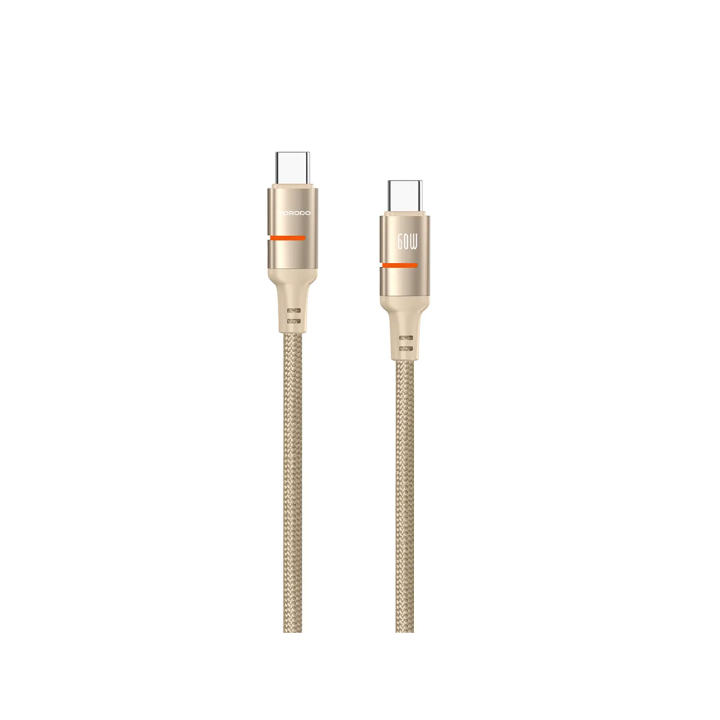 کابل تایپ سی به تایپ سی پرودو Porodo PD-CBL0028 USB-C To USB-C LED Light Cable — تصویر ۲