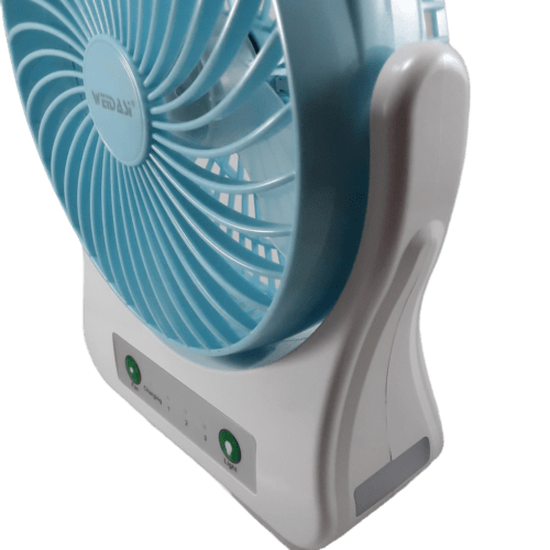 پنکه شارژی ویداسی WEIDASI مدل WD-202 | دارای چراغ قوه — تصویر ۵