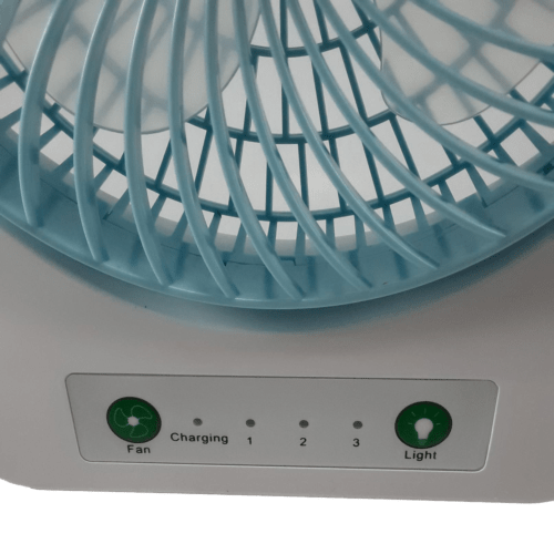پنکه شارژی ویداسی WEIDASI مدل WD-202 | دارای چراغ قوه — تصویر ۶