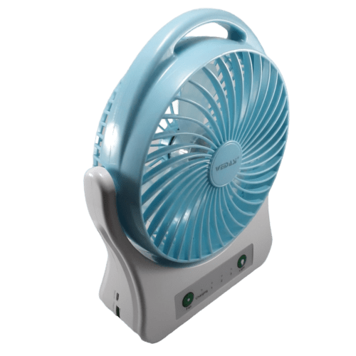 پنکه شارژی ویداسی WEIDASI مدل WD-202 | دارای چراغ قوه — تصویر ۷