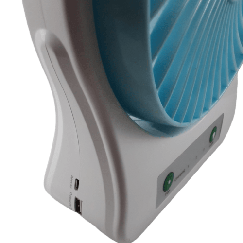 پنکه شارژی ویداسی WEIDASI مدل WD-202 | دارای چراغ قوه — تصویر ۸
