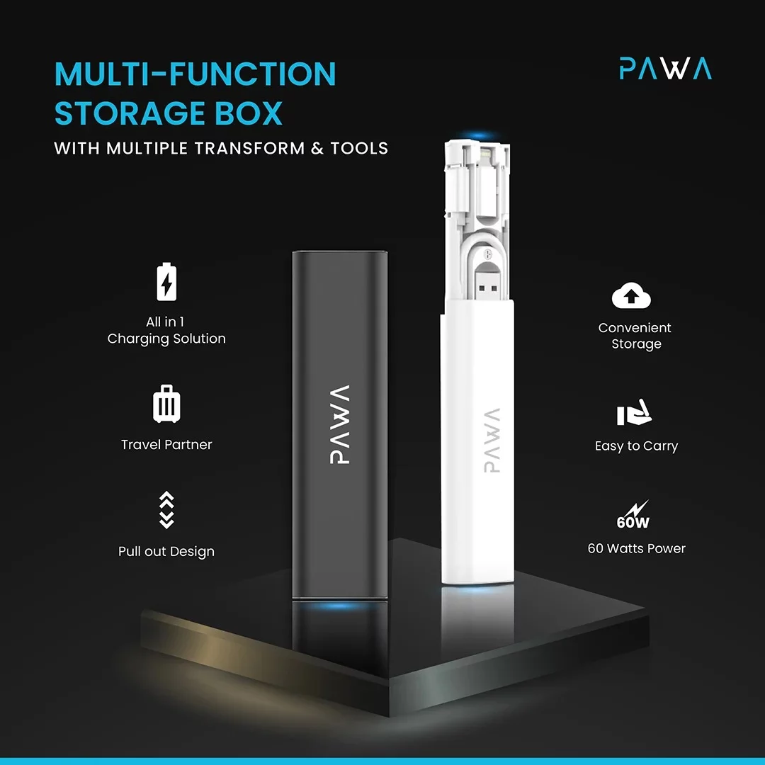 مجموعه لوازم جانبی موبایل پاوا مدل Multi-Function Storage Box — تصویر ۶