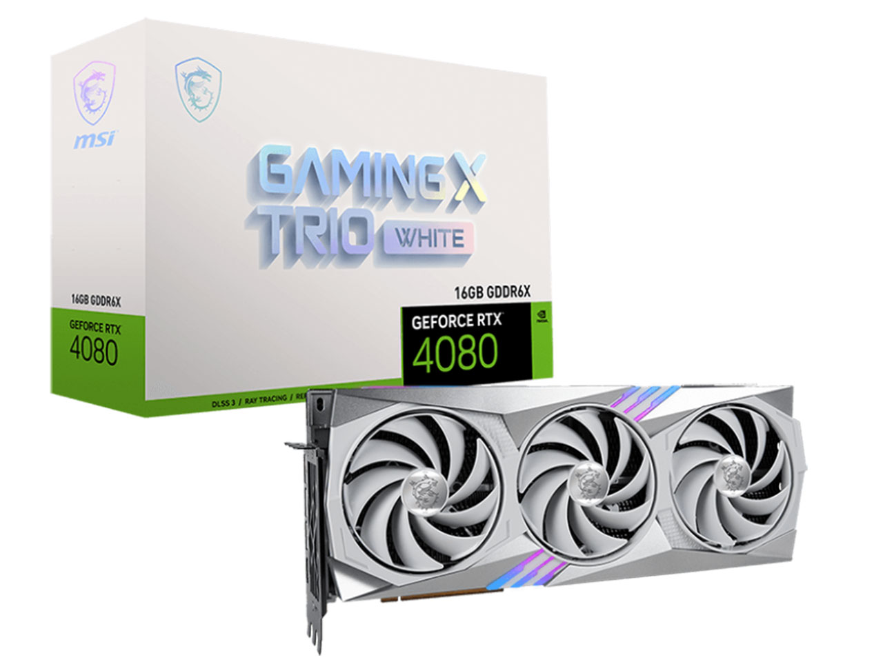 کارت گرافیک ام اس ای مدل MSI GeForce RTX 4080 GAMING X TRIO 16G WHITE