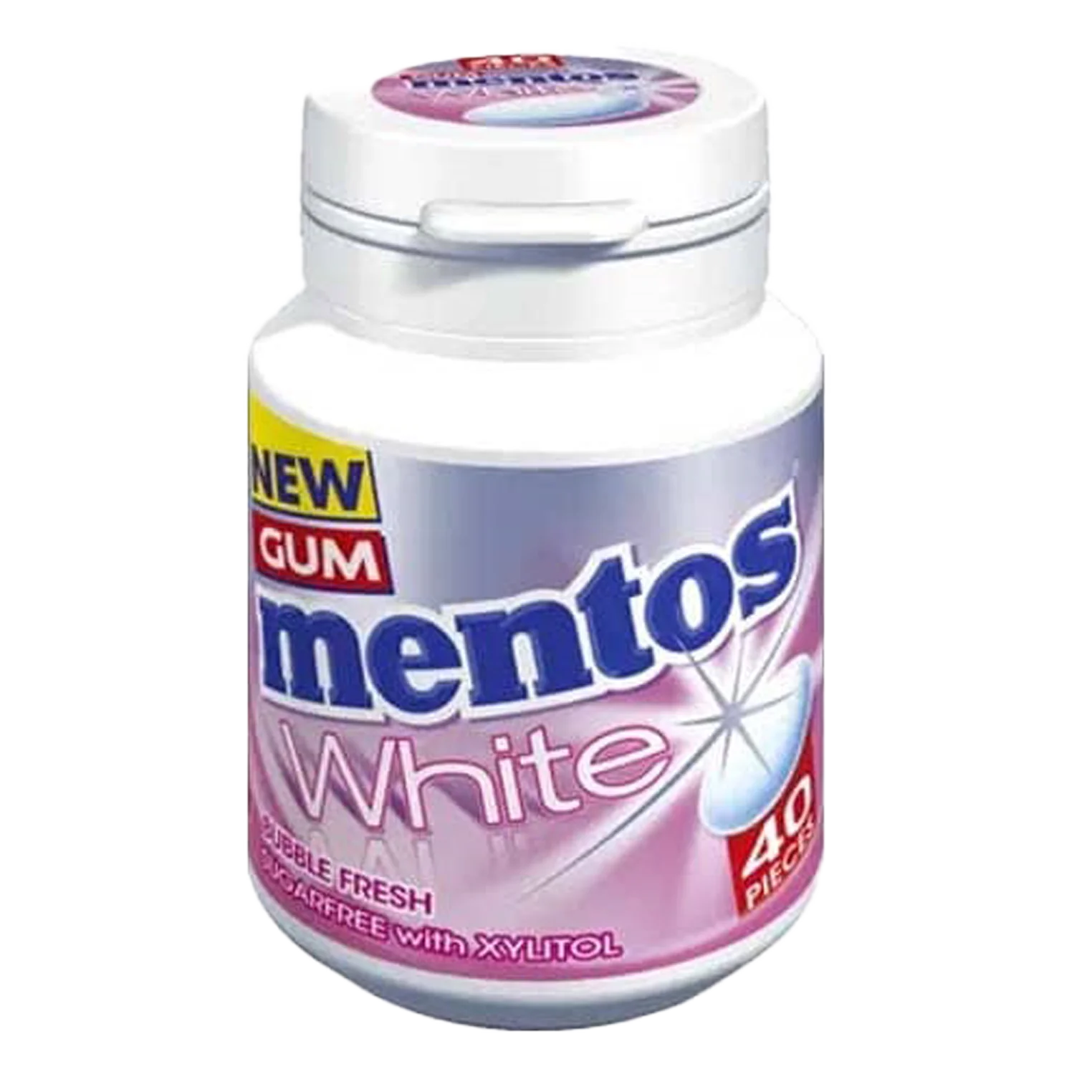 قوطی آدامس منتوس بادکنکی وایت Mentos white bubble fresh gum