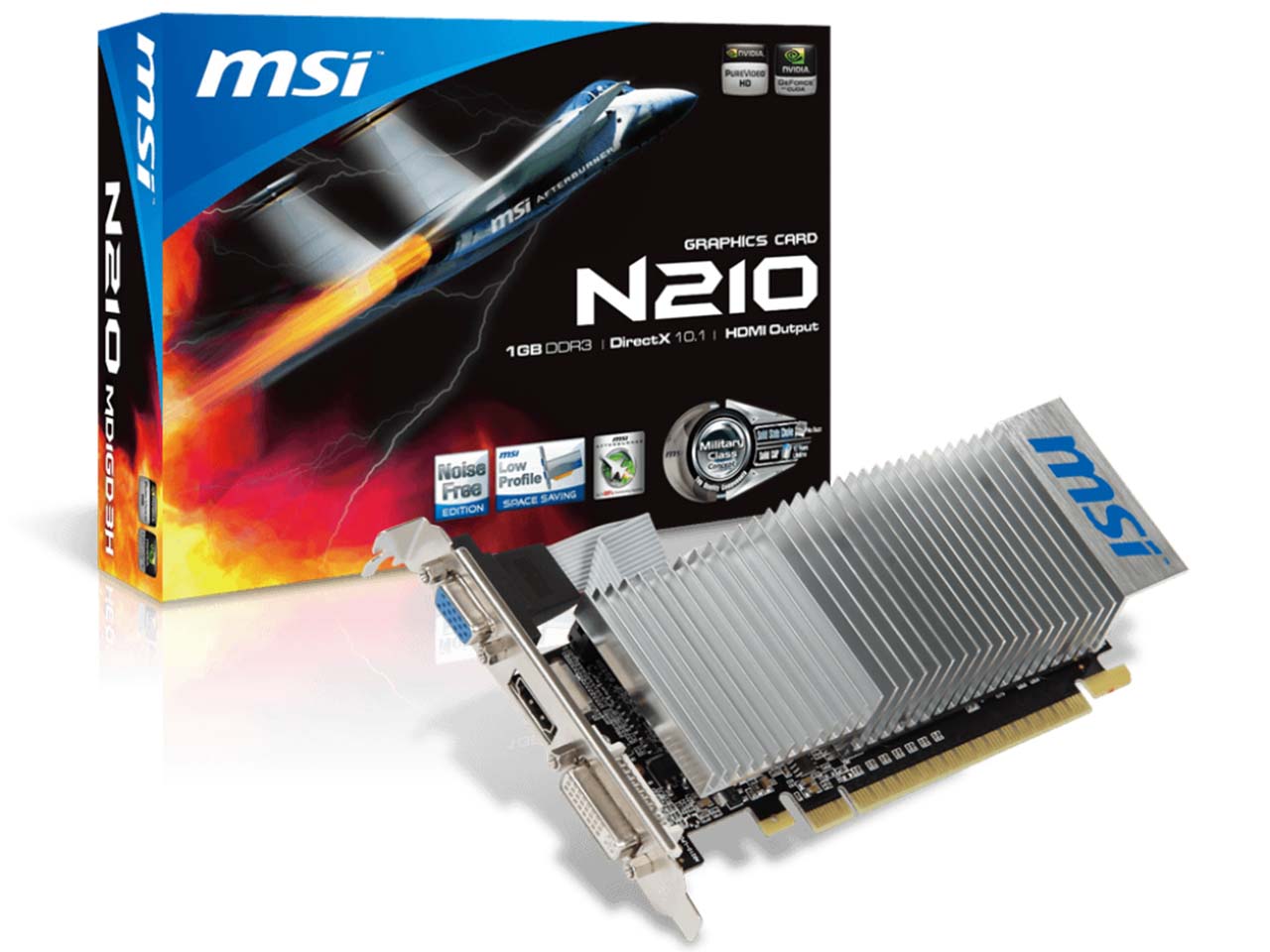 کارت گرافیک ام اس آی مدل MSI GeForce N210-MD1GD3H/LP 1GB DDR3
