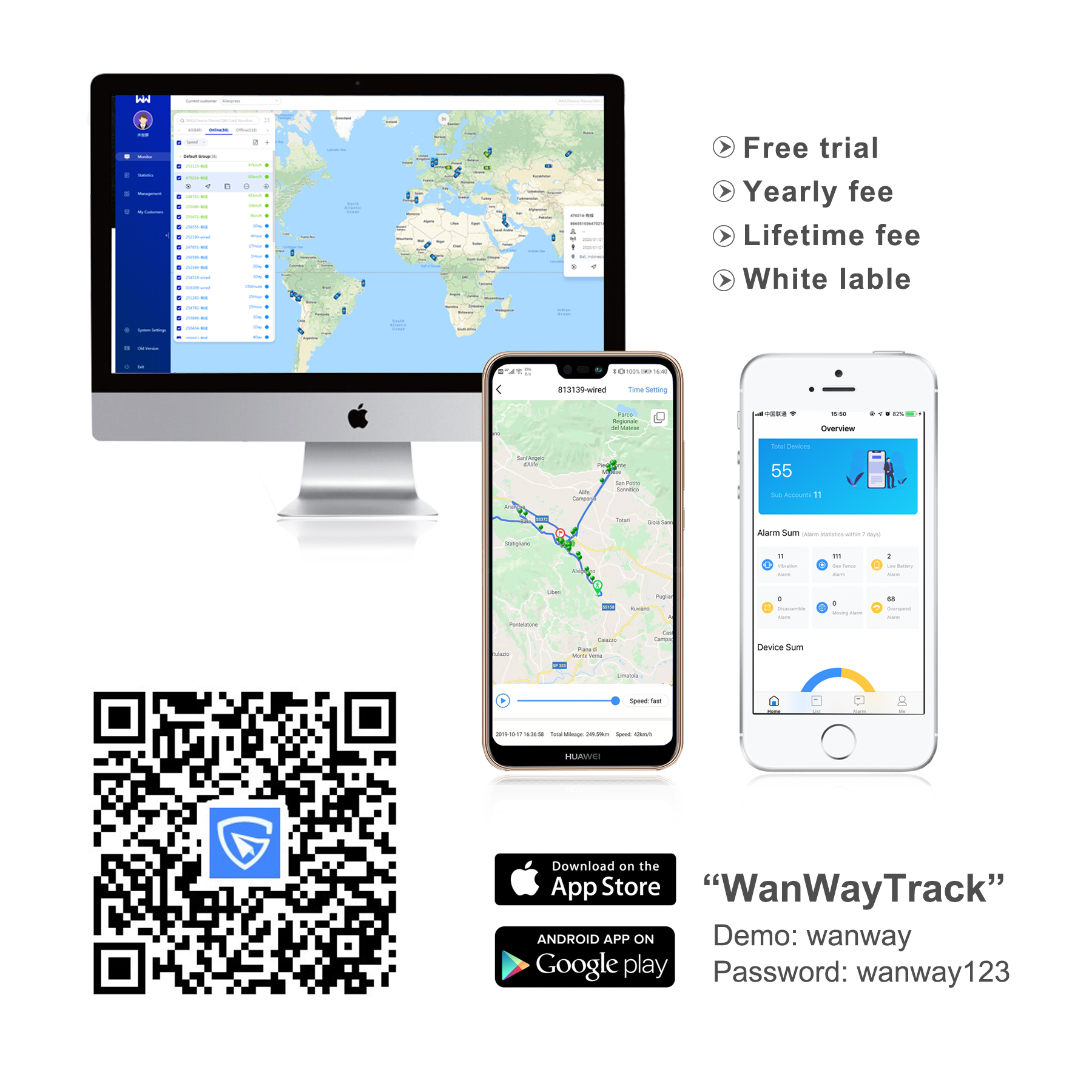 جدیدترین ردیابwanway مدل GS900-4G با اکانت رایگان مادام العمر(بدون میکروفون) — تصویر ۶