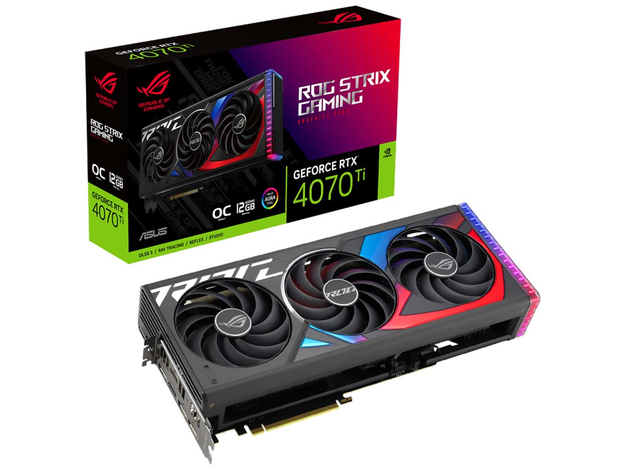 کارت گرافیک ایسوس مدل ASUS ROG Strix RTX 4070 Ti OC 12GB GDDR6X