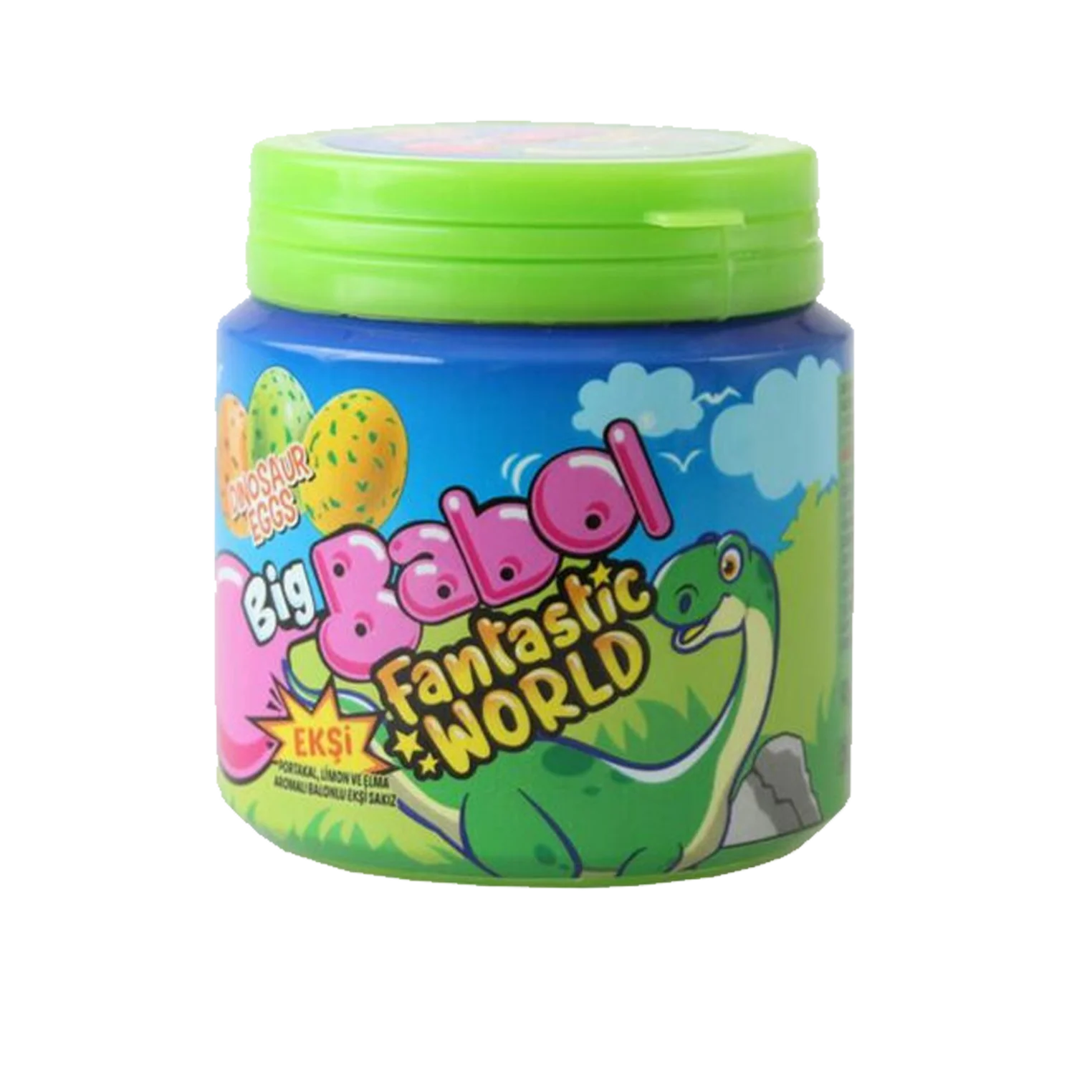 قوطی آدامس بیگ بابل میوه ای تخم دایناسوری Big babol fantastic world dinosaur eggs — تصویر ۲