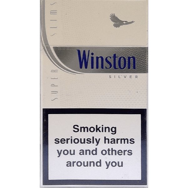 سیگار وینستون نقره ای سوپراسلیم اسموک Winston silver superslim smoke — تصویر ۲