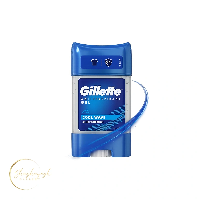 دئودرانت ژله‌ای ژیلت مدل Cool Wave حجم 70 میل Gillette Antiperspirant Gel Cool Wave — تصویر ۲