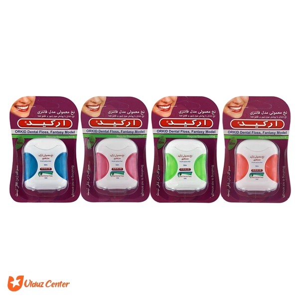 نخ دندان ارکید فانتزی با طعم نعنا کد D06 طول 50 متر
