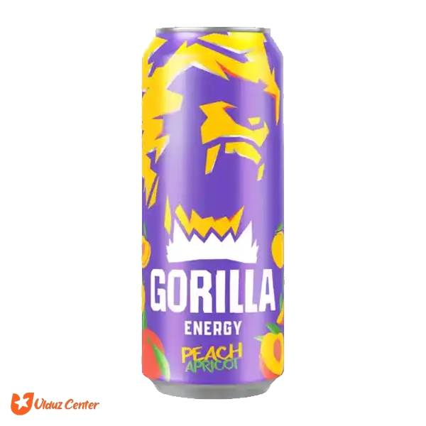 نوشیدنی انرژی زای Gorilla طعم زردآلو و هلو 450 میل