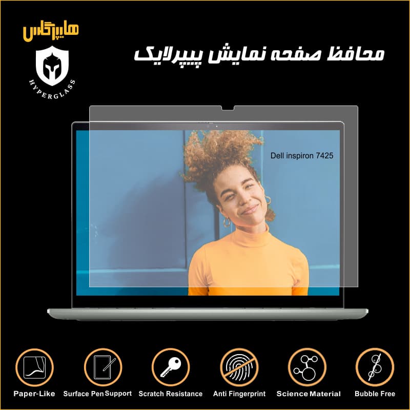 محافظ صفحه پیپرلایک لپتاپ دل Dell inspiron 7425 — تصویر ۳