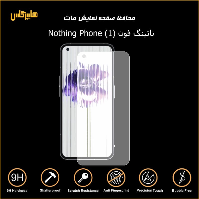 محافظ صفحه نمایش مات گوشی ناتینگ فون 1 — تصویر ۲