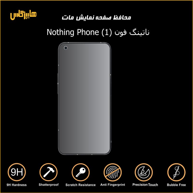 محافظ صفحه نمایش مات گوشی ناتینگ فون 1 — تصویر ۳
