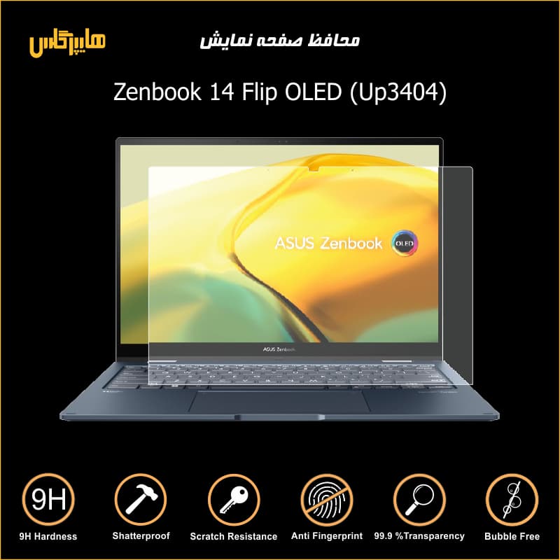 محافظ صفحه لپتاپ ایسوس Zenbook 14 Flip OLED — تصویر ۲