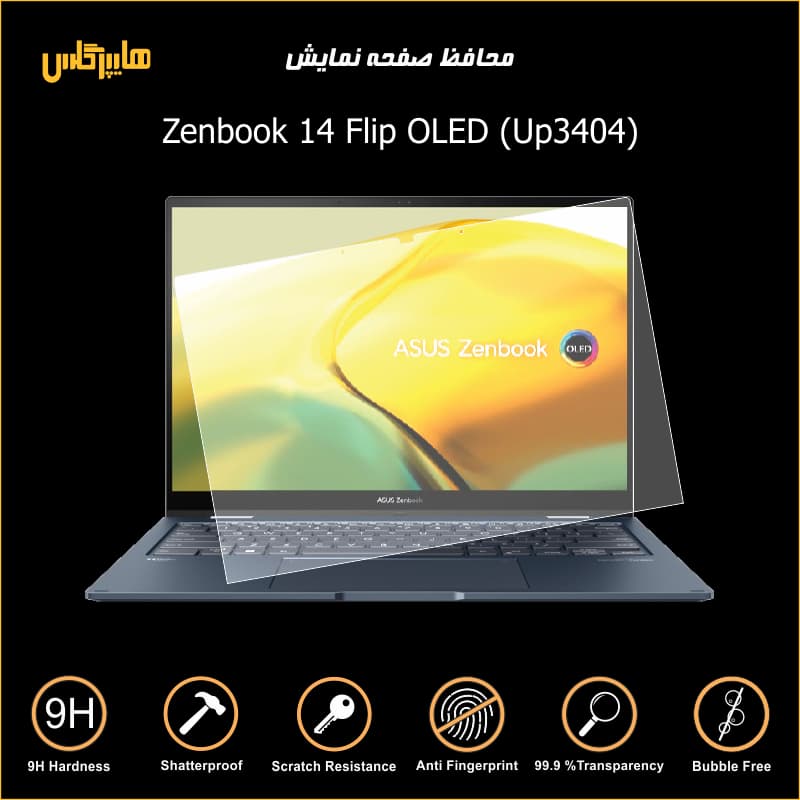 محافظ صفحه لپتاپ ایسوس Zenbook 14 Flip OLED — تصویر ۳