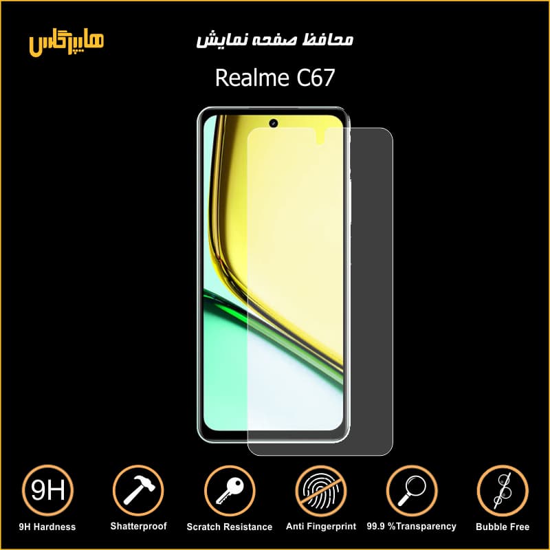 محافظ صفحه نمایش گوشی ریلمی Realme C67 — تصویر ۷