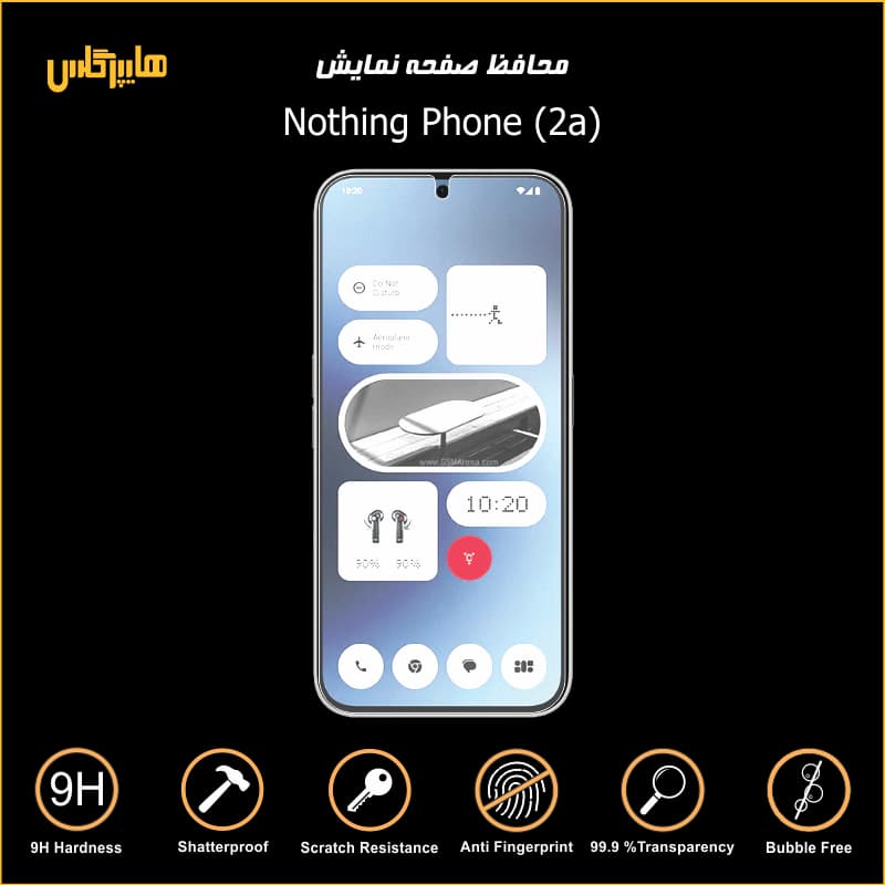 محافظ صفحه نمایش گوشی ناتینگ مدل Phone 2a — تصویر ۴