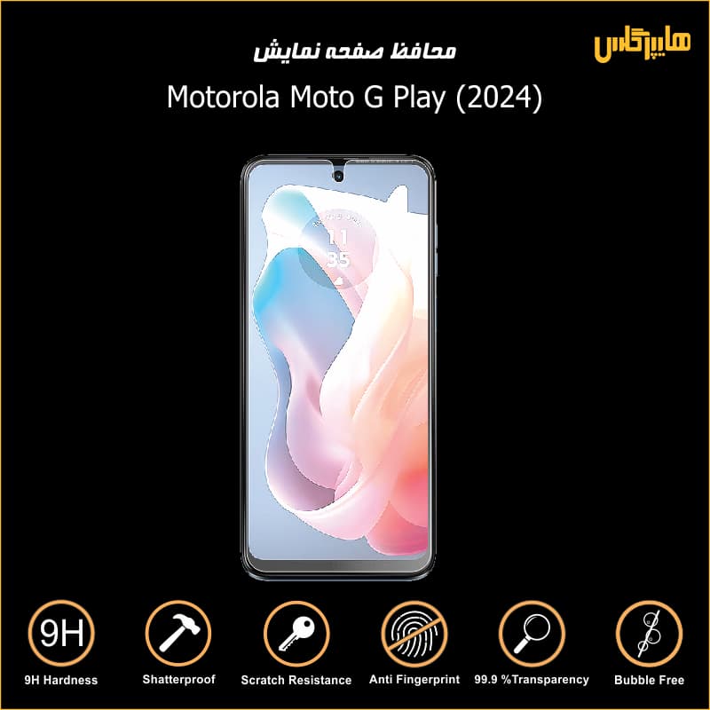 محافظ صفحه نمایش موتورولا Moto G Play 2024 — تصویر ۴