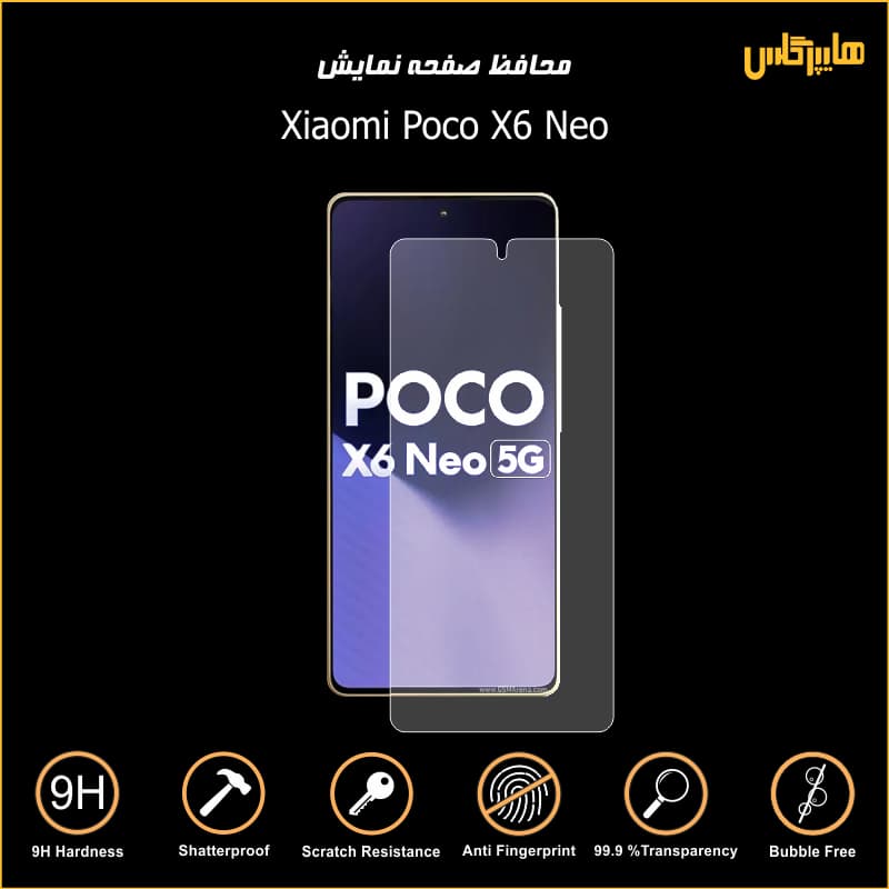 محافظ صفحه نمایش گوشی پوکو ایکس Poco X6 Neo — تصویر ۲