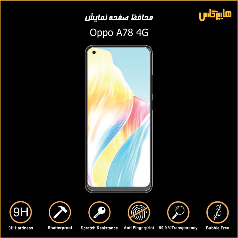 محافظ صفحه نمایش گوشی اوپو Oppo A78 4G — تصویر ۴