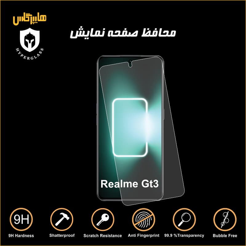 محافظ صفحه نمایش گوشی ریلمی Realme GT3 — تصویر ۳