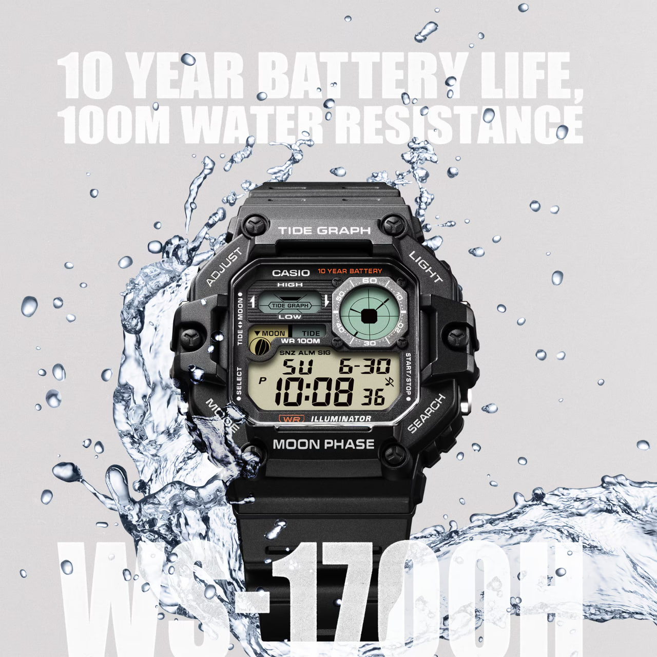 ساعت مچی کاسیو (Casio) مدل WS-1700H-1AV — تصویر ۳