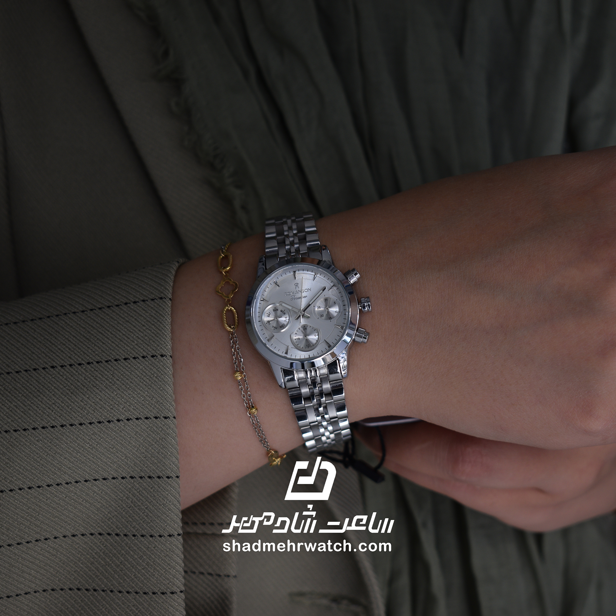 ساعت مچی فول تایم زنانه رومانسون 1381L — تصویر ۷