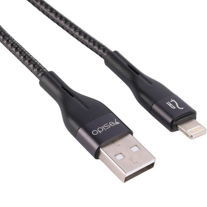 کابل آیفونی فست شارژ YESIDO CA121 2A 1m — تصویر ۶