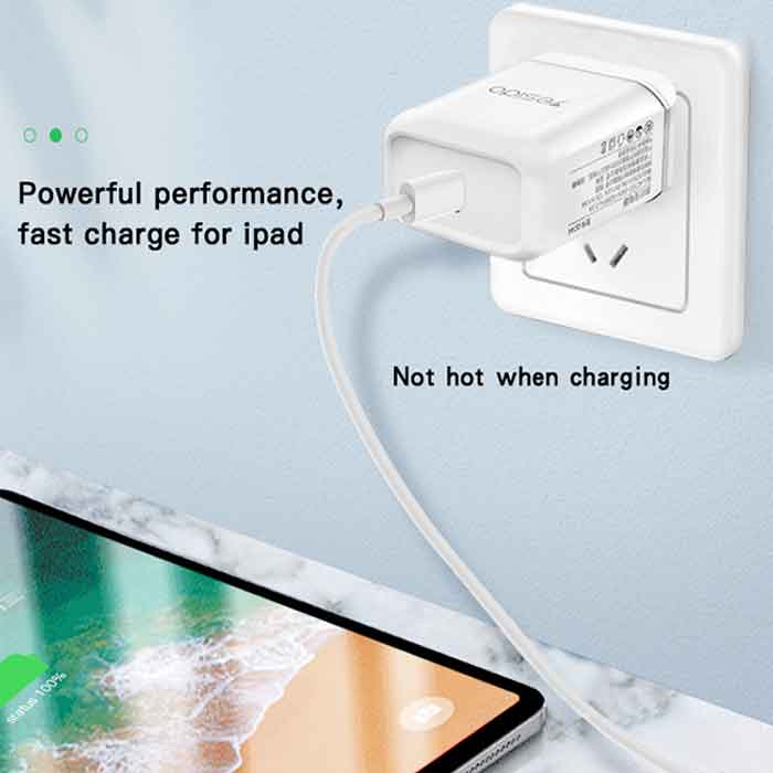 شارژر دیواری فست شارژ یسیدو مدل YC23 توان ۱۸ وات — تصویر ۵
