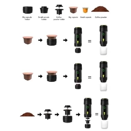 قهوه ساز شارژی مسافرتی Green Lion G-Portable Pro GL-CM01 GNCOFMKPRBKجدید — تصویر ۴