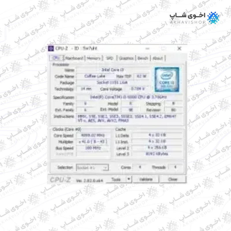 پردازنده کامپیوتر اینتل مدل Core i3-8100 Coffee Lake استوک — تصویر ۷