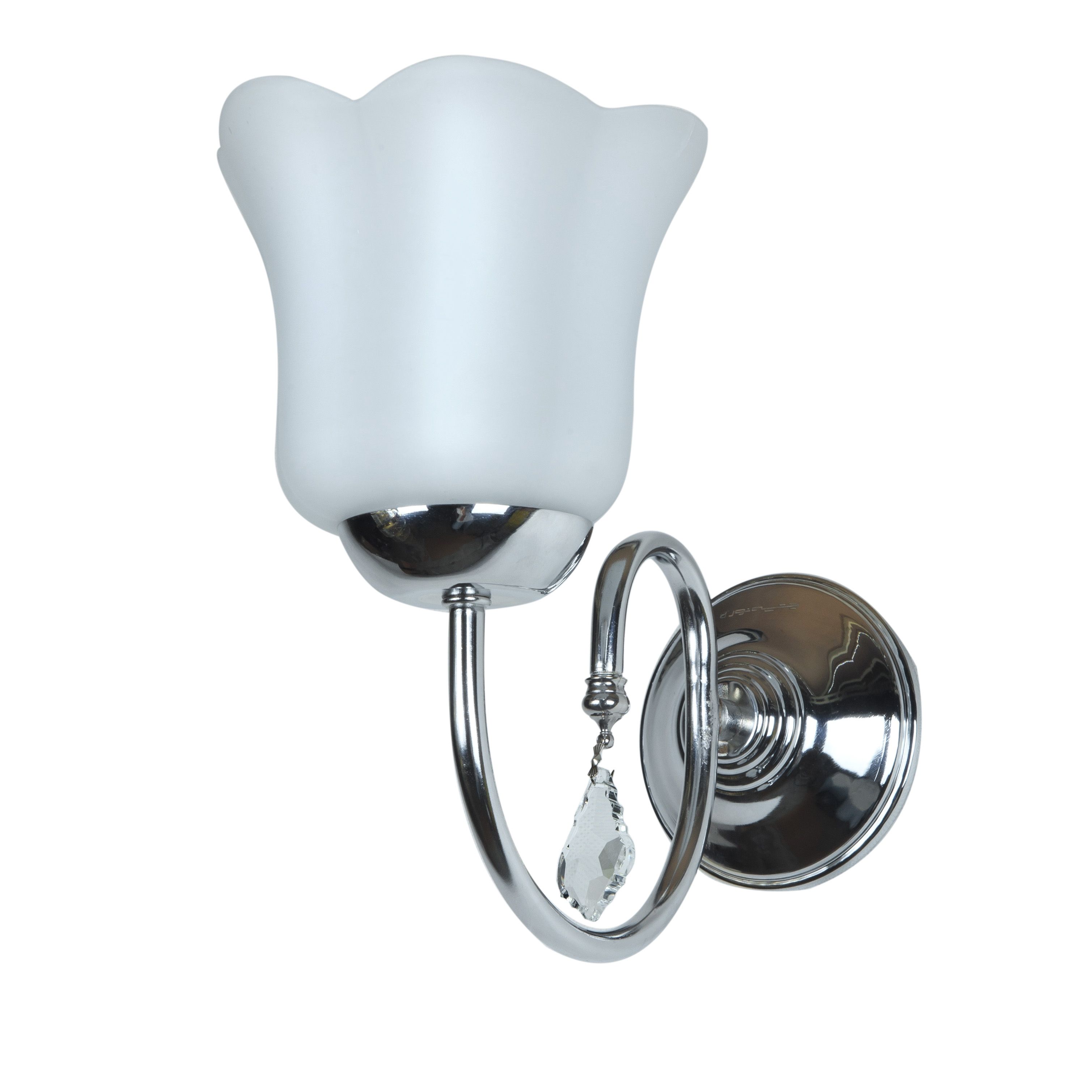 چراغ دیواری چشمه نور مدل A856/1WC-O کروم (کریستال دار) — تصویر ۲