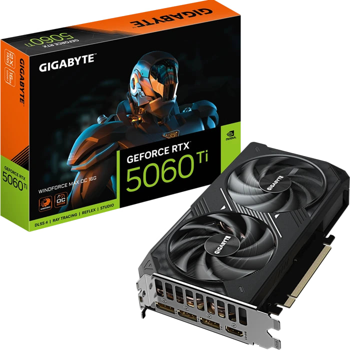 کارت گرافیک گیگابایت مدل RTX 5060 Ti OC Windforce Max 16GB