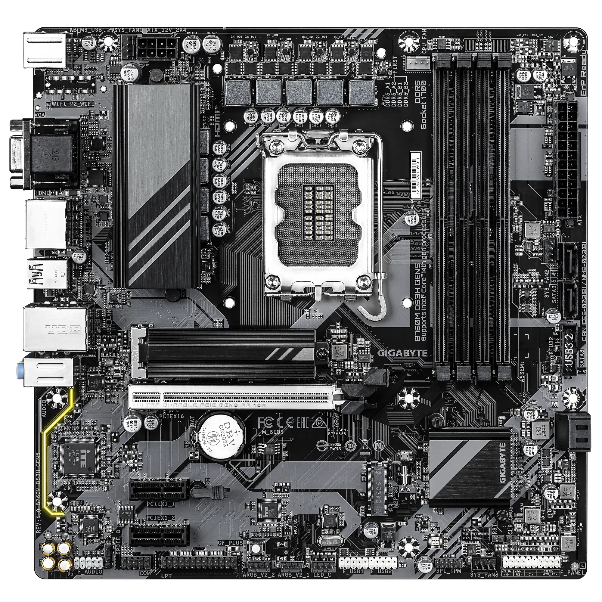 گیگابایت motherboard b760m ds3h gen5 ddr5 — تصویر ۴