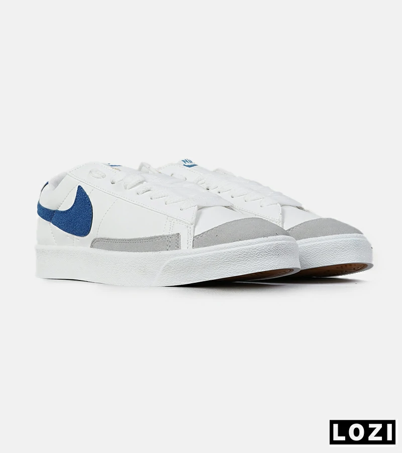 کتانی نایک Blazer Low 77 سفید آبی مردانه و زنانه | مدل 5798 — تصویر ۴